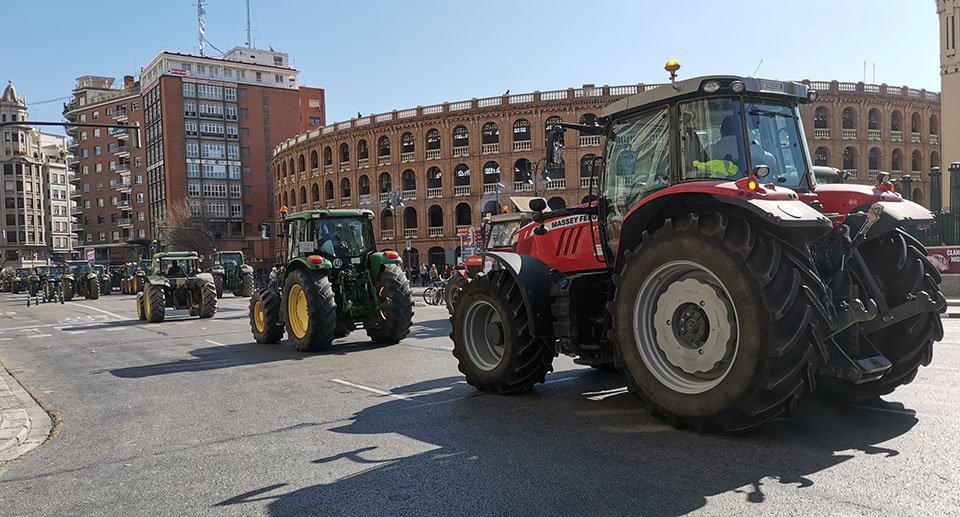 protesta agricultores valencia