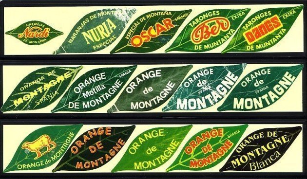 etiqueta Naranja de Montaña