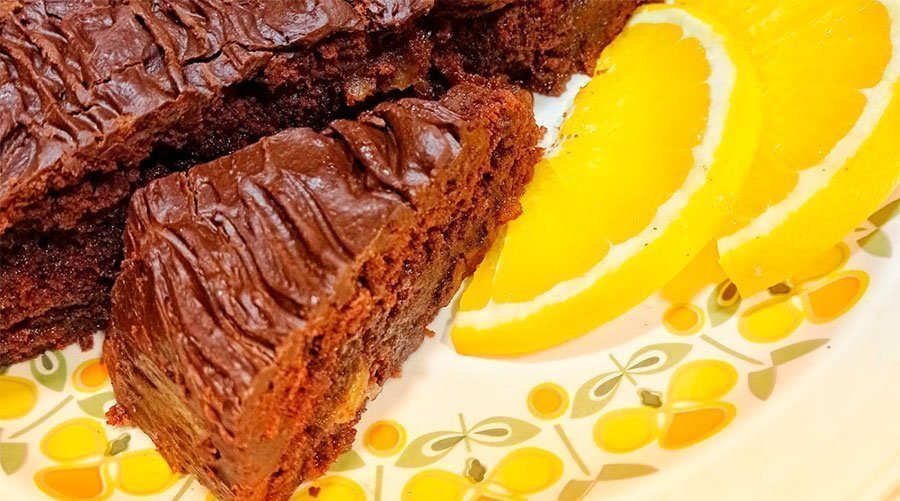 Tarta Sacher con mermelada de naranja